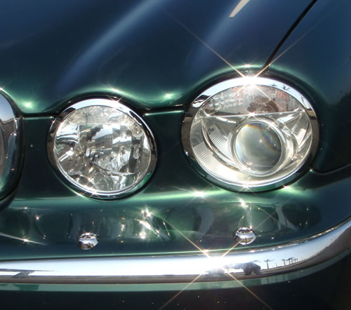 Jaguar XJ X350 and X358 headlight trims 2003 to 2010